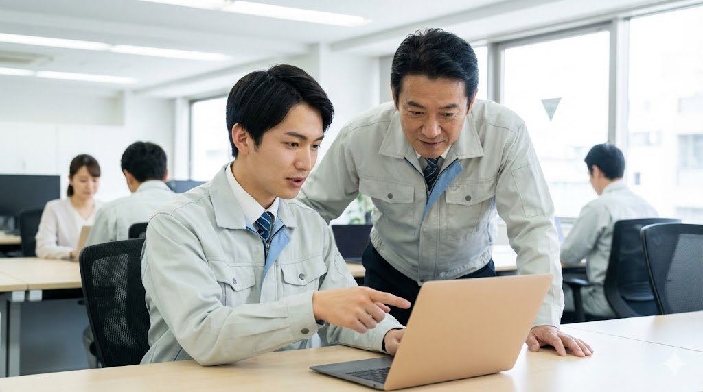 オフィスでの打ち合わせ